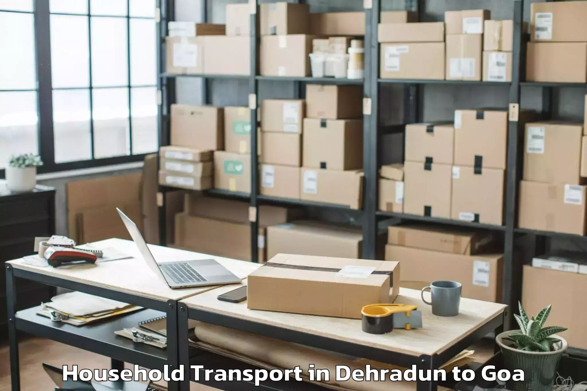 Book Dehradun to Mormugao Household Transport Online